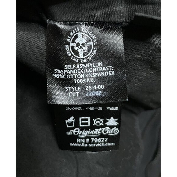 Lip Service 1985 Gothic Steampunk Lolita Halloween Full Zip Sleeve Top Jacket XL - Picture 8 of 9